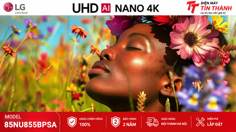 Smart Tivi LG AI 4K 85 inch 85NU855BPSA - HDR10 Pro và 4K Super Upscaling