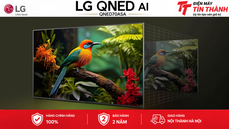 Smart Tivi QNED LG AI 4K 86 inch 86QNED70ASA - 4K Super Upscaling