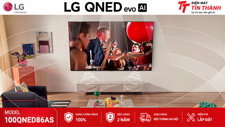 Âm thanh AI Sound Pro trên LG 100QNED86AS