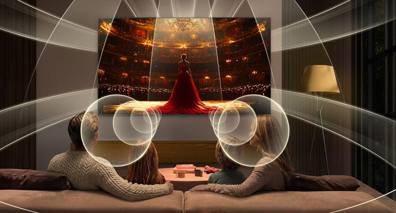 AI Sound Pro và Dolby Atmos trên Smart Tivi QNED LG 65QNED90BSA