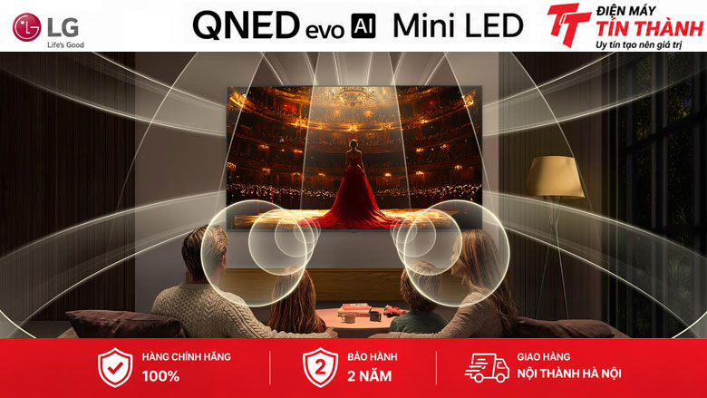 Smart Tivi QNED LG AI 4K 75 inch 75QNED80BSA - Công nghệ âm thanh