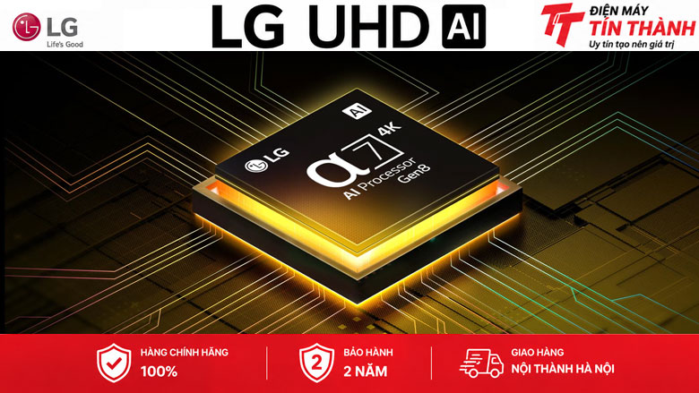 Smart Tivi LG AI 4K 55 inch 55UA841CPSA - Bộ xử lý AI