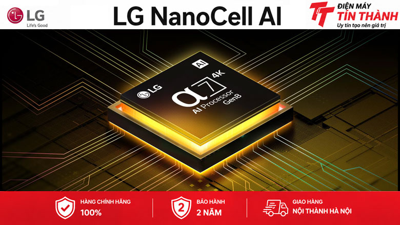 Smart Tivi NanoCell LG AI 4K 65 inch 65NANO80ASA - Bộ xử lý AI
