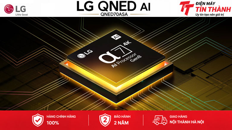 Smart Tivi QNED LG AI 4K 65 inch 65QNED70ASA - Bộ xử lý AI