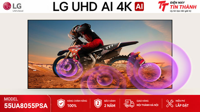 Âm thanh AI Sound Pro trên LG 55UA8055PSA