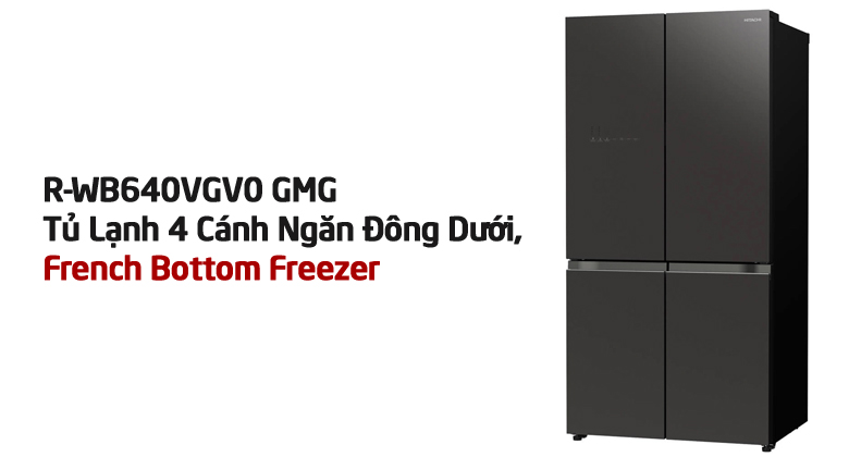 Tủ lạnh Hitachi Inverter 569 lít R-WB640VGV0 GMG
