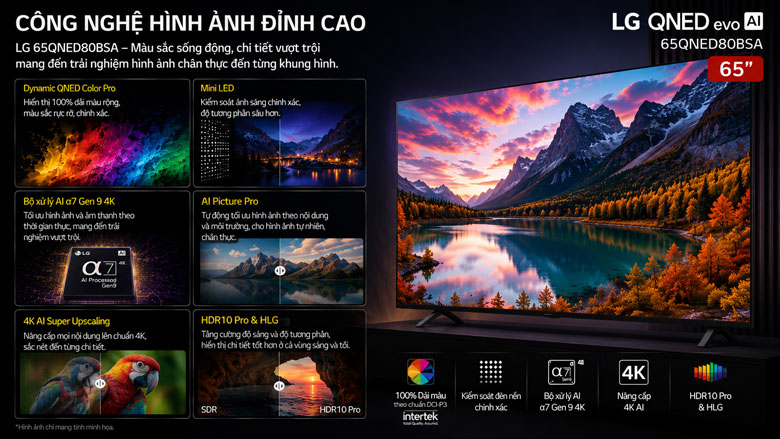Có Nên Mua Smart QNED Tivi LG 65 Inch 4K 65QNED80BSA?
