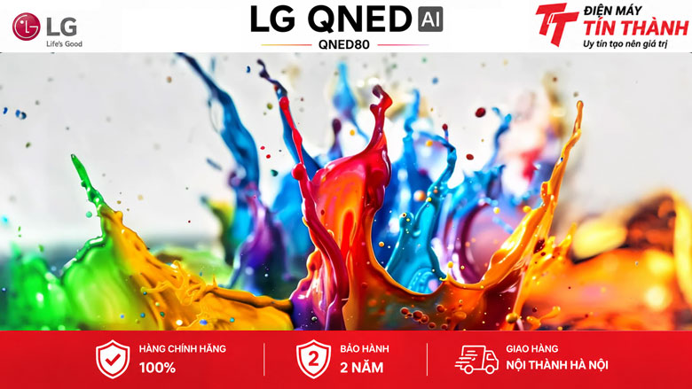 Dynamic QNED Color trên Smart Tivi QNED LG AI 4K 50 Inch 50QNED80ASA