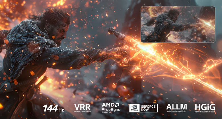 Gaming VRR 144Hz FreeSync trên Smart Tivi LG 65QNED90BSA