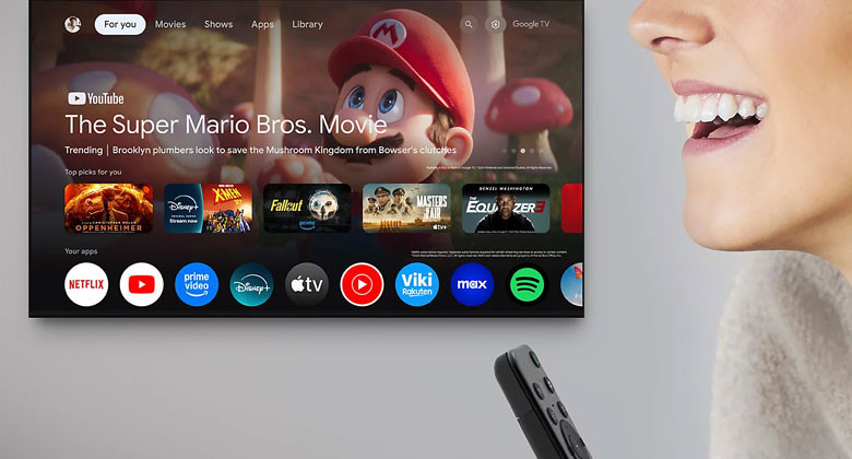 Sony K55XR50 - Bạn chỉ cần dùng giọng nói để điều khiển TV với sự trợ giúp từ Google Assistant