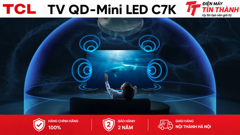 Google Tivi QD-Mini LED TCL AI 4K 75 inch 75C7K - Công nghệ âm thanh