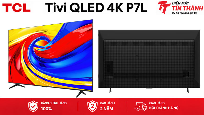 Google Tivi QLED TCL 4K 43 inch 43P7L - Thiết kế