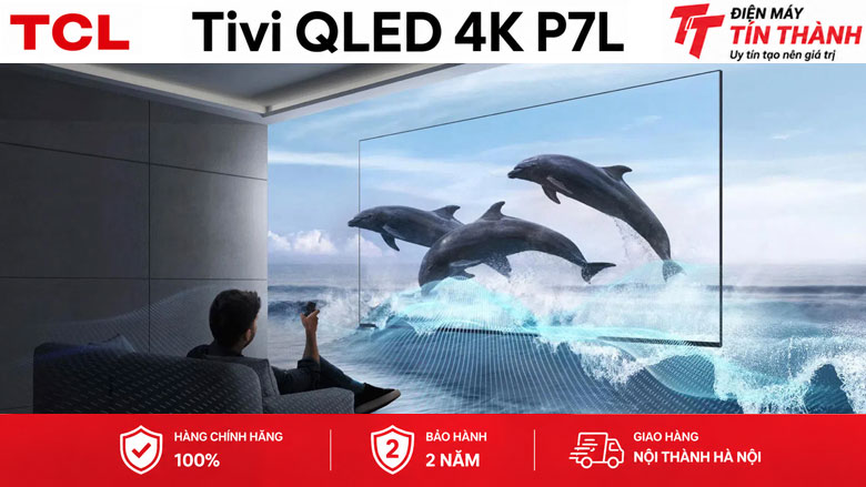 Google Tivi QLED TCL 4K 75 inch 75P7L - Âm thanh