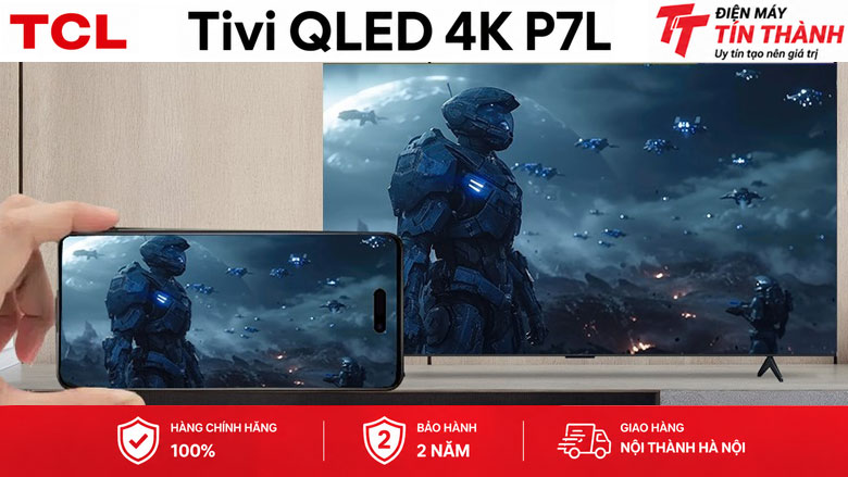 Google Tivi QLED TCL 4K 75 inch 75P7L - Tiện ích