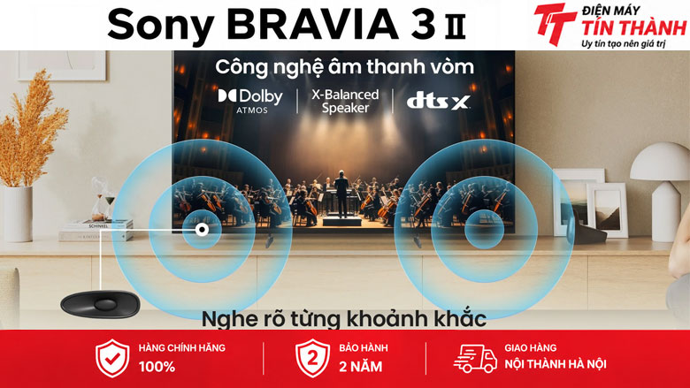Google Tivi Sony 4K 43 inch K-43XR30M2 - Công nghệ âm thanh