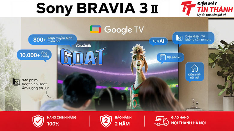 Google Tivi Sony 4K 55 inch K-55XR33VM2 - Hệ điều hành Google TV