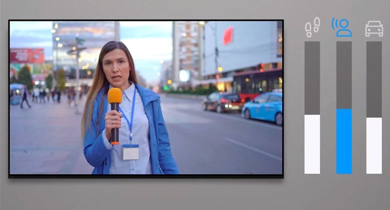 Giá tivi Sony - Giọng nói trong trẻo rõ ràng. Lời thoại chuẩn xác.