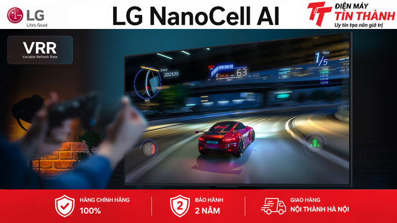 Smart Tivi NanoCell LG AI 4K 65 inch 65NANO80ASA - Chế độ game HGiG