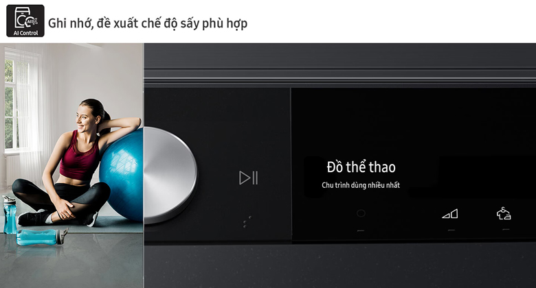 Hướng dẫn sử dụng các chức năng của máy sấy Samsung DV90T7240BB/SV