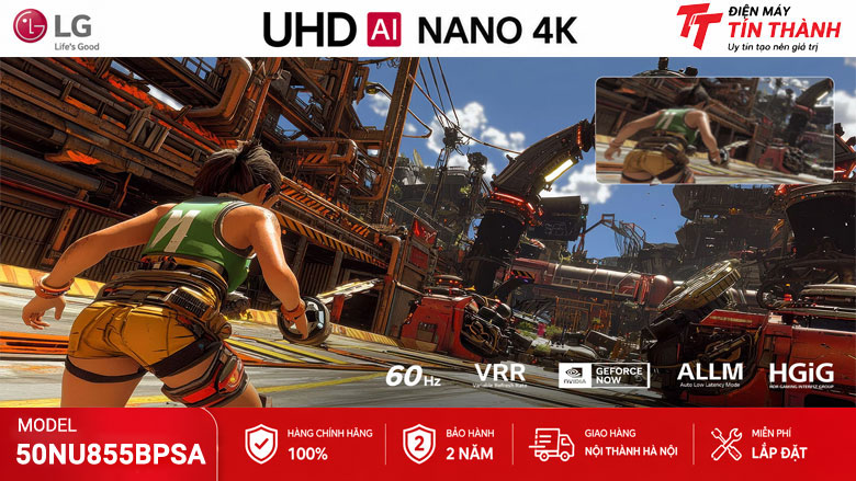 Smart Tivi LG AI 4K 50 inch 50NU855BPSA - Gaming VRR ALLM HGiG