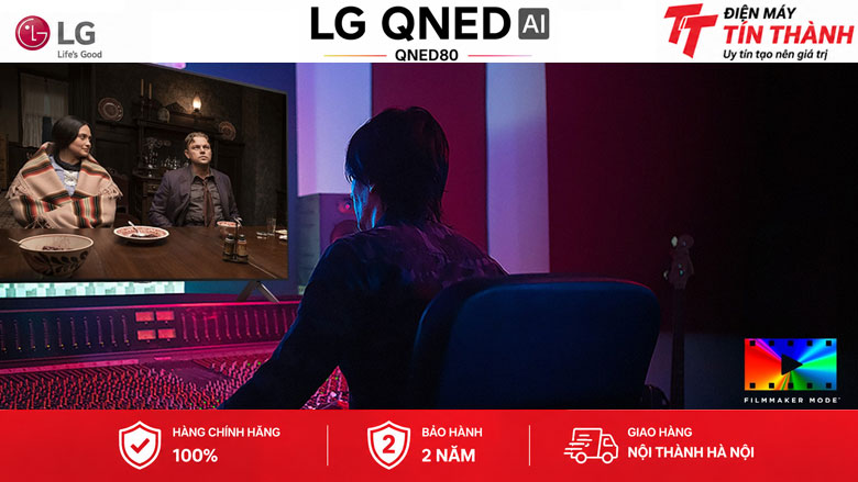 Màn hình 4K Ultra HD HDR10 trên LG 55QNED80ASA