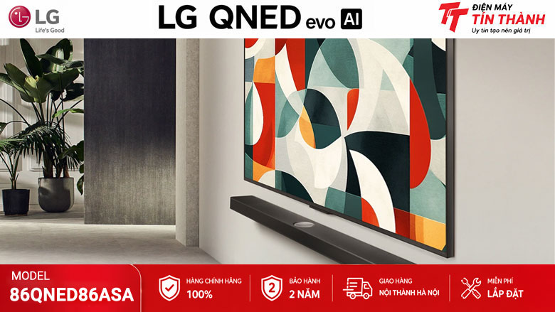 LG 86QNED86ASA phù hợp home cinema, biệt thự, phòng khách rất rộng, thể thao siêu lớn, phòng họp