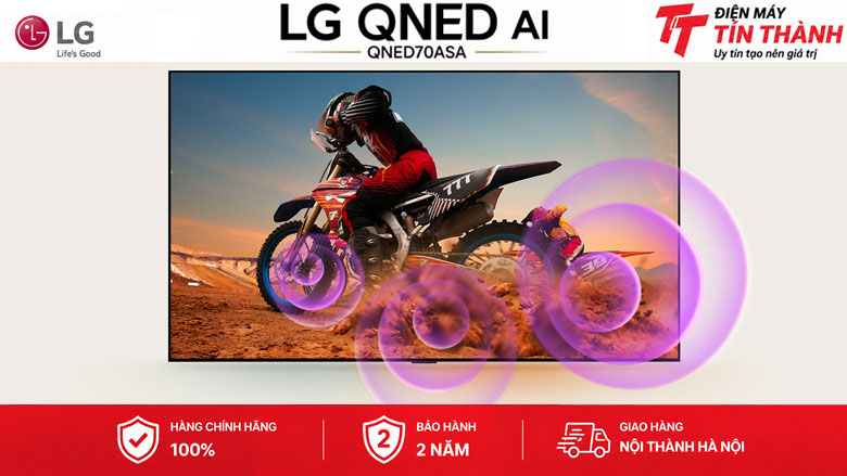 Smart Tivi QNED LG AI 4K 55 inch 55QNED70ASA - Kết nối âm thanh