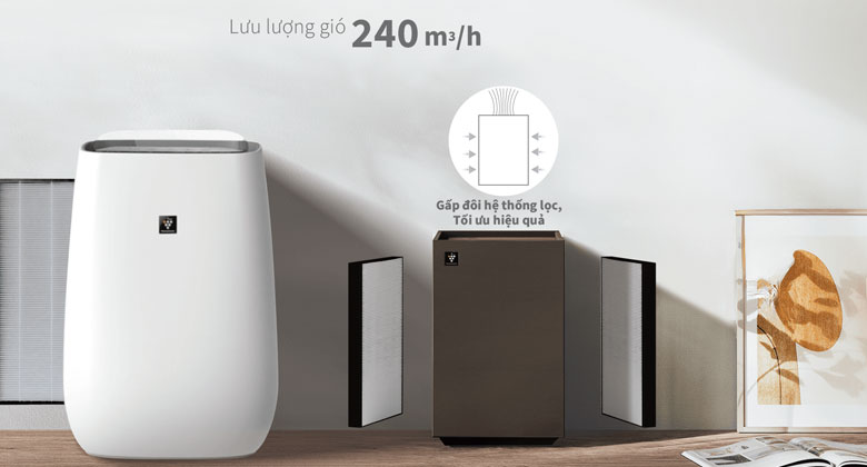 Sharp FP-S40V-W hỗ trợ lọc bụi PM0.1