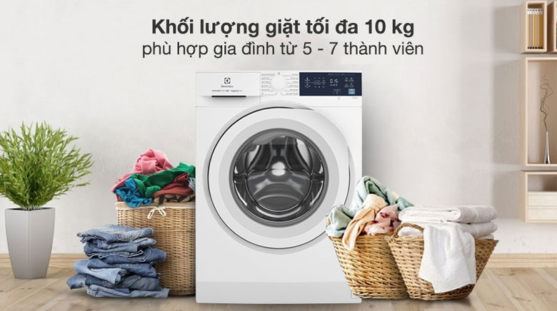 Electrolux EWF1024D3WB - Khối lượng giặt và chương trình giặt