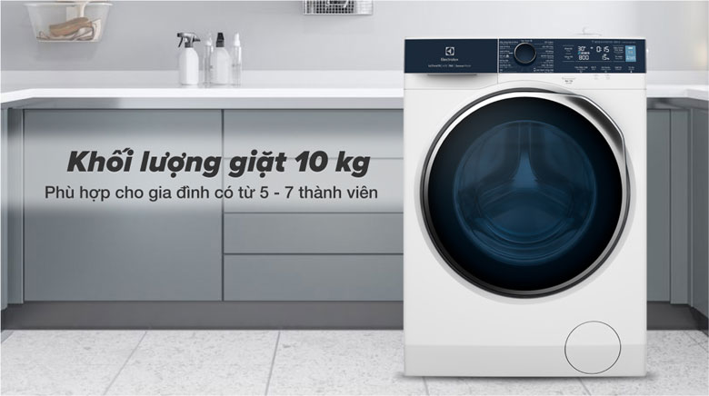 Electrolux EWF1042Q7WB - Khối lượng giặt 10 Kg phù hợp với gia đình từ 5 - 7 thành viên 