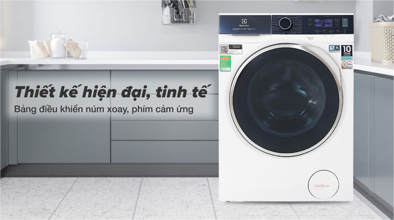 Máy giặt Electrolux EWF1142Q7WB - Thiết kế thanh lịch, màu bạc nhã nhặn, sang trọng