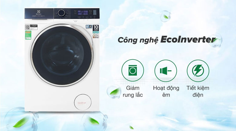 Máy giặt EWF1142Q7WB Electrolux - Công nghệ EcoInverter giúp tiết kiệm điện, vận hành êm ái