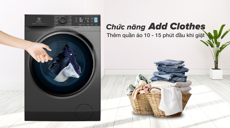 Máy giặt Electrolux giá rẻ - Không lo bỏ sót quần áo, linh động thêm quần áo khi máy đang giặt