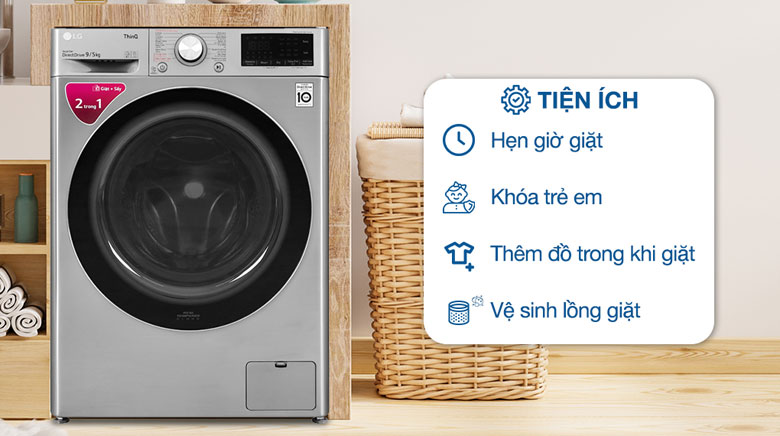 Máy giặt LG giá rẻ - Tiện ích