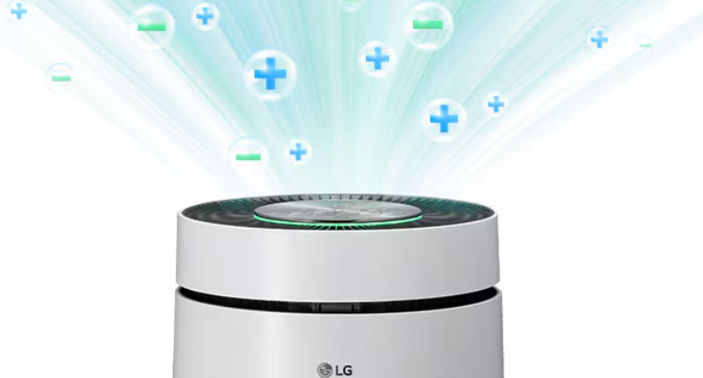 LG PuriCare AS10GDWH0 được trang bị công nghệ ion âm