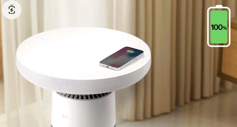 LG AS20GSHU0 tích hợp sạc không dây và đèn Mood Light