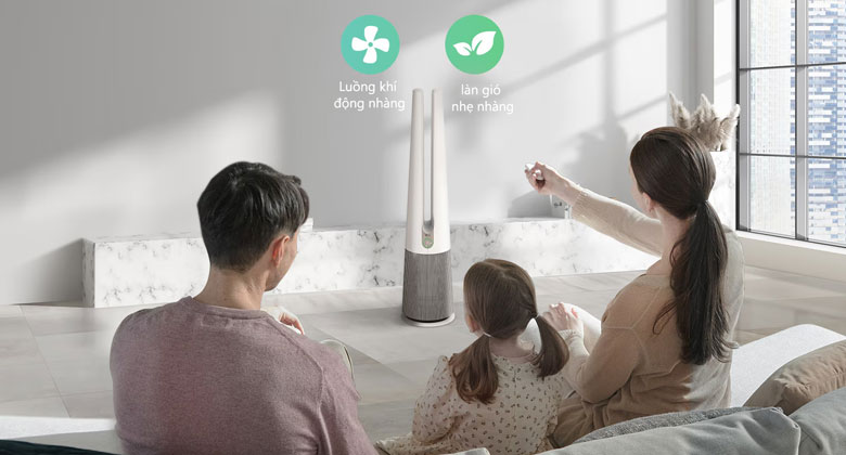LG FS15GPBK0 kết hợp máy lọc không khí và quạt