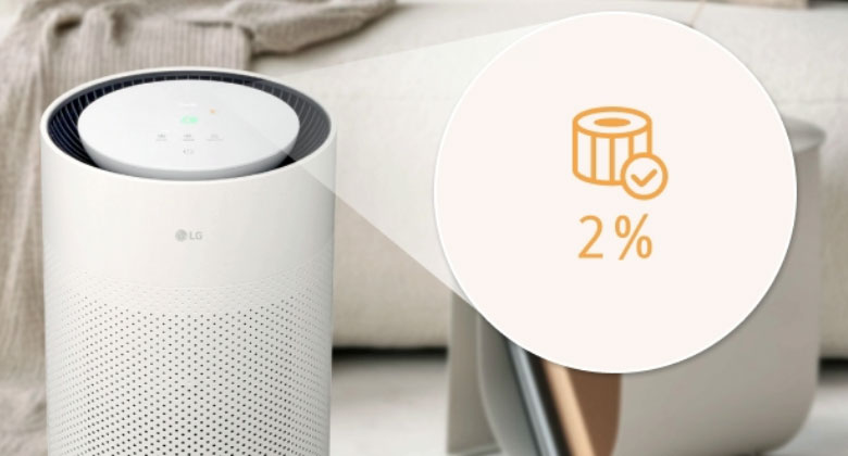 Máy lọc không khí LG PuriCare - Nhận thông báo thông minh để thay thế bộ lọc 