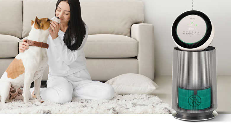 LG PuriCare 360 Alpha Single AS65GDBY0.ABAE - Cảm biến khí gas, cảm biến bụi và cảm biến mùi