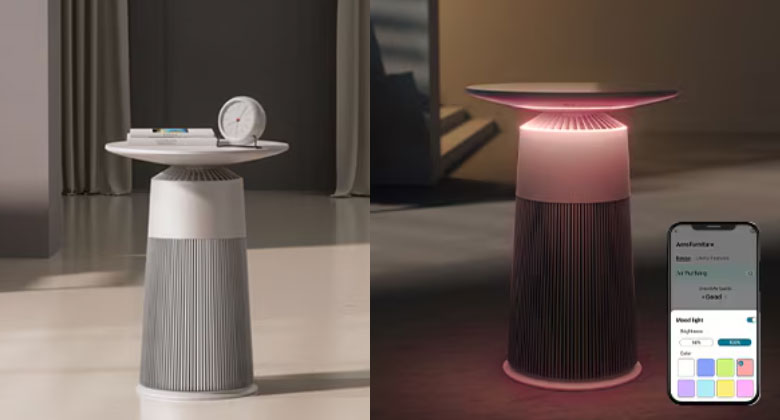 Máy lọc không khí LG AS20GPBK0 - Thiết kế Aero Furniture màu nâu