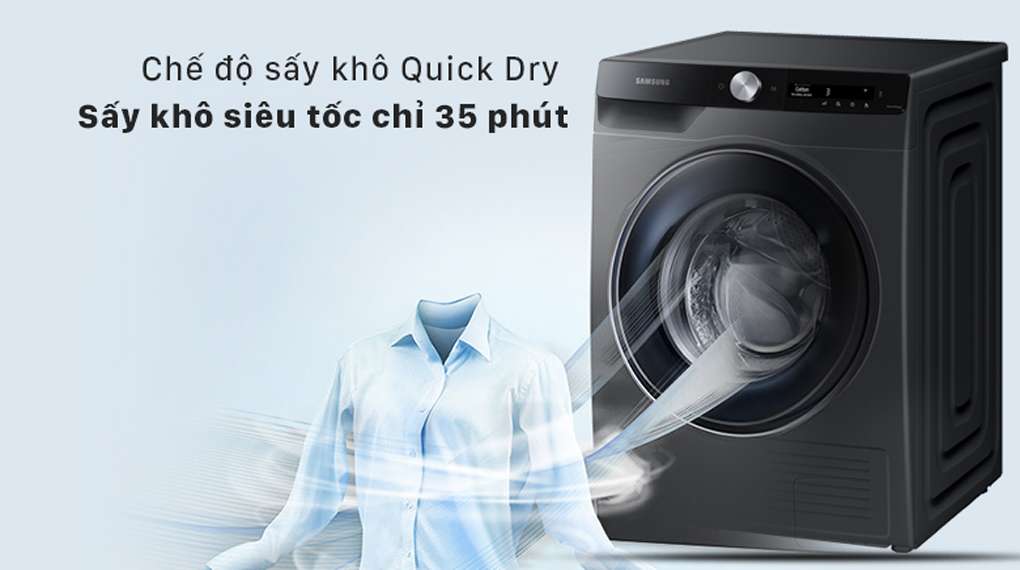 Máy sấy heatpump Samsung - Sấy khô siêu tốc 35 phút với chế độ Quick Dry