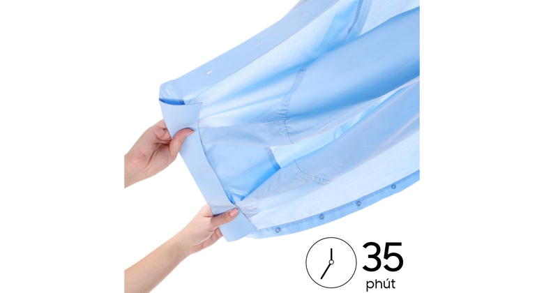 máy sấy bơm nhiệt samsung 9 kg dv90ta240ae sv - Chế độ Quick Dry 35 Phút