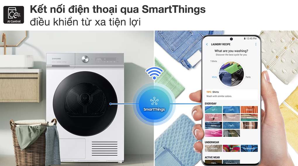 Máy sấy quần áo Samsung - Tiện ích