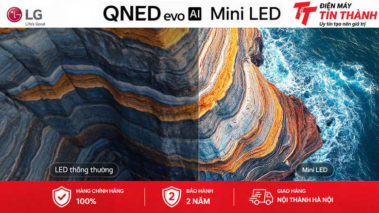 Smart Tivi QNED LG AI 4K 75 inch 75QNED80BSA - Mini LED
