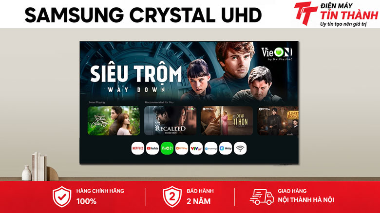 Smart Tivi Crystal UHD Samsung AI 4K 50 inch UA50U8000H - One UI Tizen