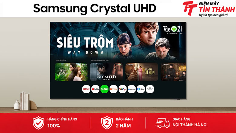 Smart Tivi Crystal UHD Samsung AI 4K 65 inch UA65U8500H - Hệ điều hành Tizen