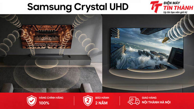 Smart Tivi Crystal UHD Samsung AI 4K 75 inch UA75U8500H - Công nghệ âm thanh