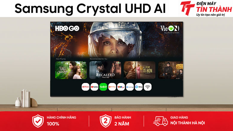 Smart Tivi Crystal UHD Samsung AI 4K 98 inch UA98U9500H - Tizen Smart TV