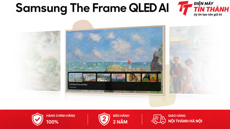 Smart Tivi Khung Tranh The Frame QLED Samsung AI 4K 55 inch QA55LS03HE - Art Mode