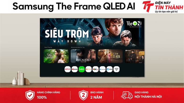 Smart Tivi Khung Tranh The Frame QLED Samsung AI 4K 65 inch QA65LS03HE - Hệ điều hành Tizen